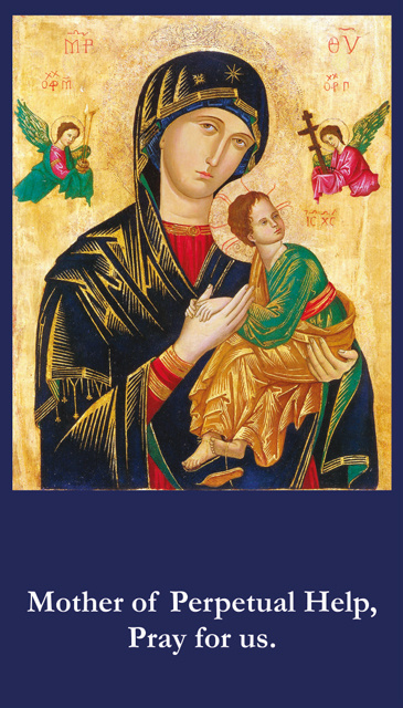 Mother Of Perpetual Help Prayer Card